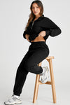 Rylee Half Zip Long Sleeve Top and Joggers Active Set