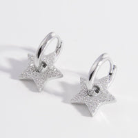 Mya 925 Sterling Silver Zircon Star Earrings