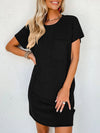 Mallory Round Neck Short Sleeve Mini Dress