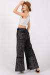 Remy Mineral Washed Terry Wide Leg Pants