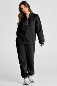 Kailani Quarter Zip Long Sleeve Top and Pants Set