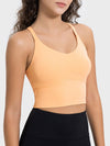 Paola Crisscross Round Neck Active Tank