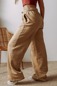 Antonella Drawstring Wide Leg Pants with Pockets