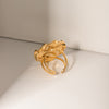 Leslie 18K Gold-Plated Irregular Open Ring