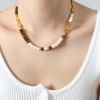 Katalina 18K Gold-Plated Titanium Steel Necklace