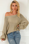 Gemma Boat Neck Lantern Sleeve Sweater