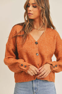 Joy Long Sleeve Button Down Sweater Cardigan