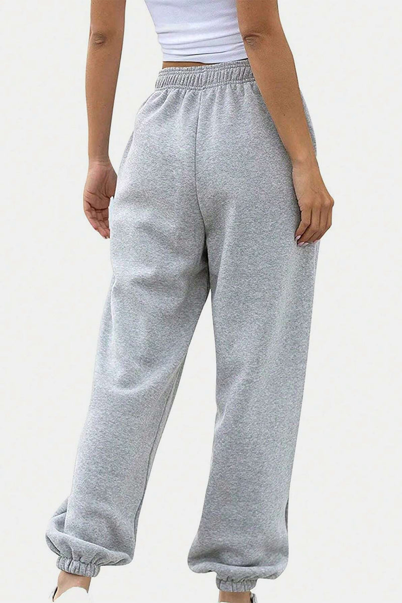 Lauren Elastic Waist Joggers with Pockets