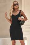 Catalina Ribbed Sleeveless V-Neck Dress