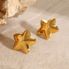 Ramona Stainless Steel Star Stud Earrings