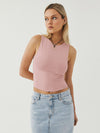 Casey Round Neck Cropped Tank