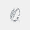 Yareli 925 Sterling Silver Moissanite Bypass Ring