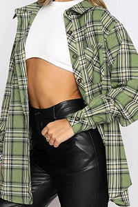 Hadley Plaid Collared Neck Long Sleeve Shirt