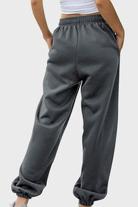 Lauren Elastic Waist Joggers with Pockets