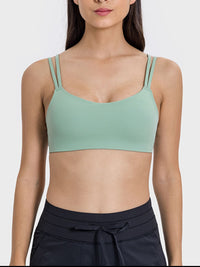 Kahlani Scoop Neck Double Strap Active Cami