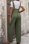 Milana Textured Pocketed Wide Strap Overalls