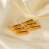 Christina Minimalist 18K Gold-Plated Earrings