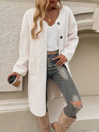 Nicole Button Up Long Sleeve Coat