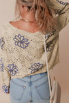 Molly Round Neck Long Sleeve Knit Top