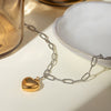 Emmy Stainless Steel Heart Pendant Necklace