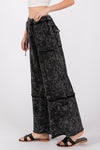 Remy Mineral Washed Terry Wide Leg Pants