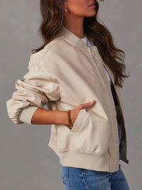 Alayna Zip Up Long Sleeve Jacket