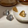 Skyla Stainless Steel Heart Stud Earrings