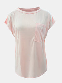 Aliya Round Neck Cap Sleeve T-Shirt