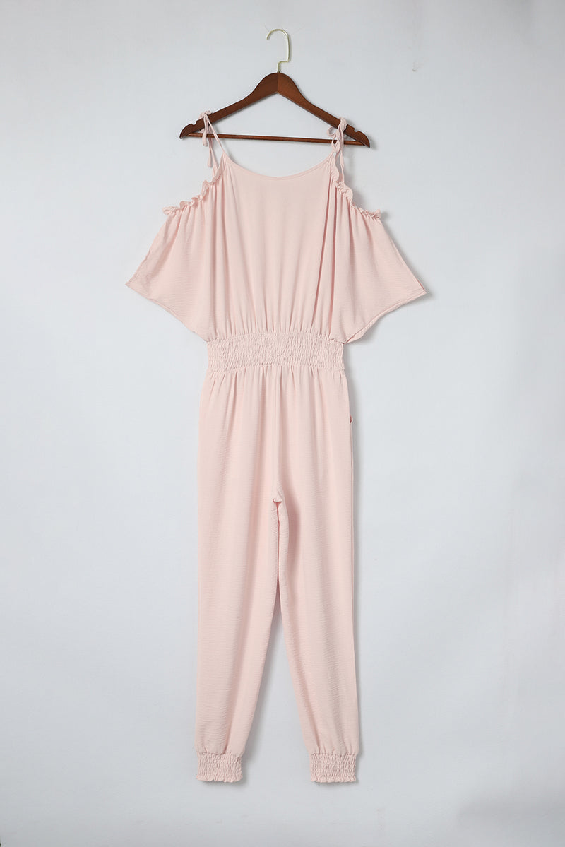 Joanna Frill Surplice Cold Shoulder Jumpsuit