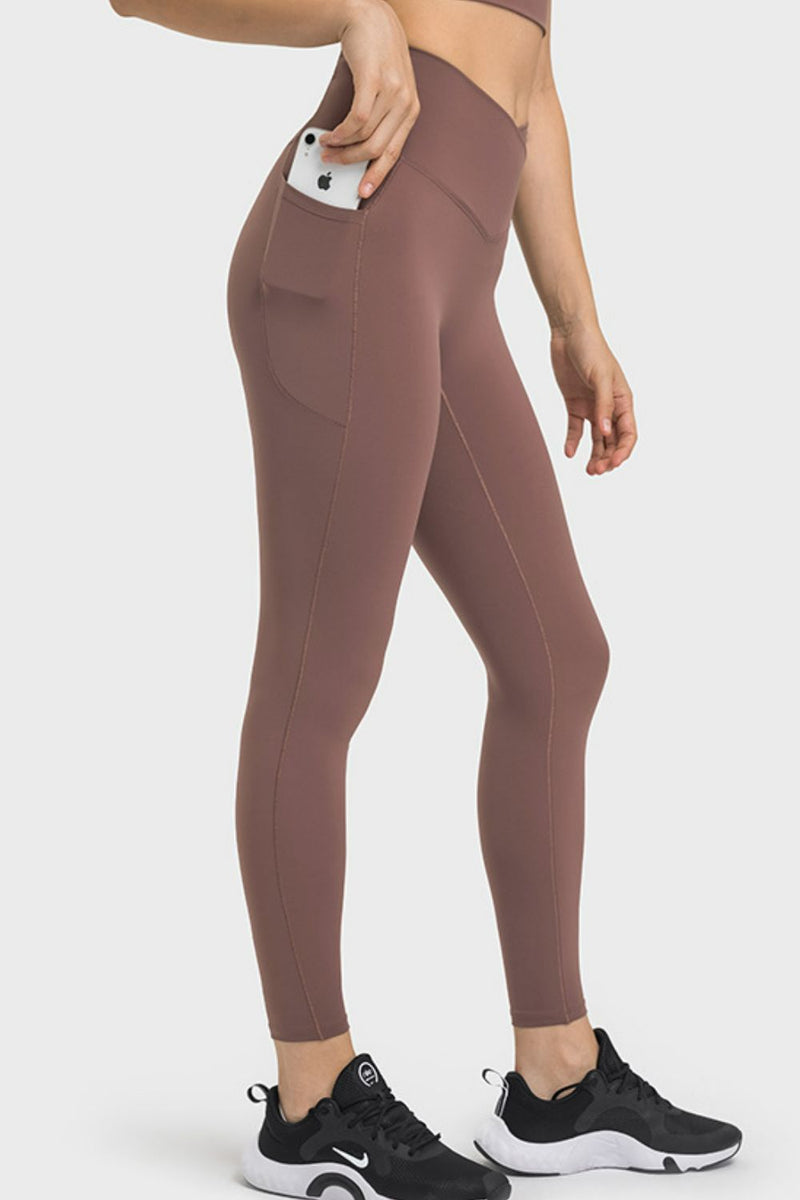 Romina V-Waist Yoga Leggings with Pockets