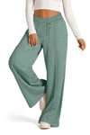 Scarlet Drawstring Elastic Waist Wide Leg Pants