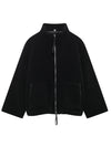 Alexandra Turtleneck Zip Up Long Sleeve Plush Jacket