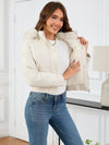 Kiana Pocketed Long Sleeve Cropped Hooded Winter Jacket