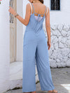 Charlotte V-Neck Spaghetti Strap Wide Leg Jumpsuit