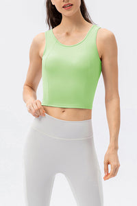 Lilly Round Neck Wide Strap Active Tank