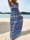 Selah Perfee Printed Square Neck Sleeveless Maxi Dress