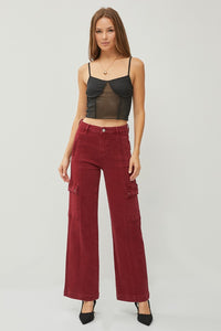 Teresa High Rise Wide Leg Cargo Jeans