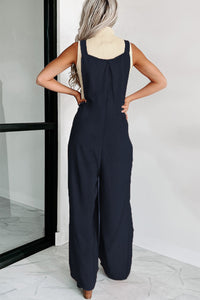 Wrenley Square Neck Wide Strap Jumpsuit