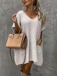 Ellie Short Sleeved Sweater with Pockets