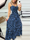 Amira Leopard Sweetheart Neck Cami Dress