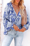 Harper Floral Print Long Sleeved Blouse