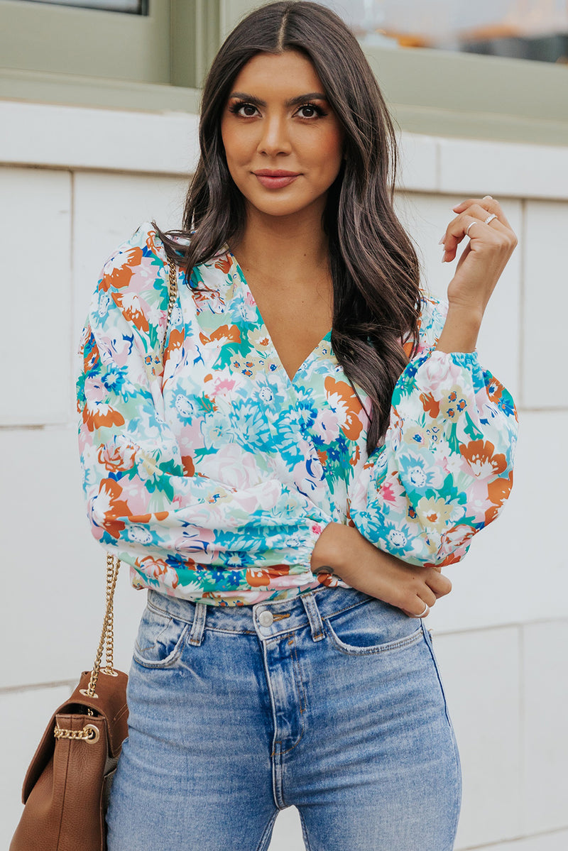 Brittani Floral Long-Sleeved Bodysuit