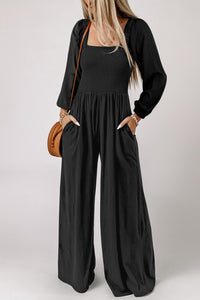 Sasha Square Neck Raglan Sleeve Jumpsuit