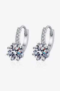 Collins 4 Carat Moissanite 925 Sterling Silver Earrings