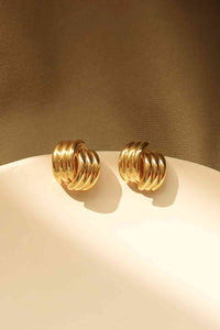 Hailey Line Design Stud Earrings