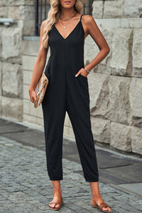 Daphne Spaghetti Strap Jumpsuit with Pockets