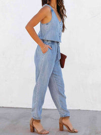 Juliana Drawstring Waist Jumpsuit