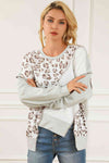 Margot Leopard Print Asymmetrical Knit Top