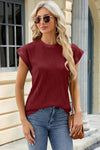 Marley Round Neck Cap Sleeve T-Shirt