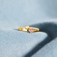 Wren 18K Gold-Plated 925 Sterling Silver Double-Layered Ring